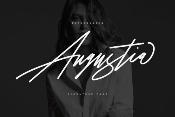 Augustia Font: Elegant Script for Handmade Products