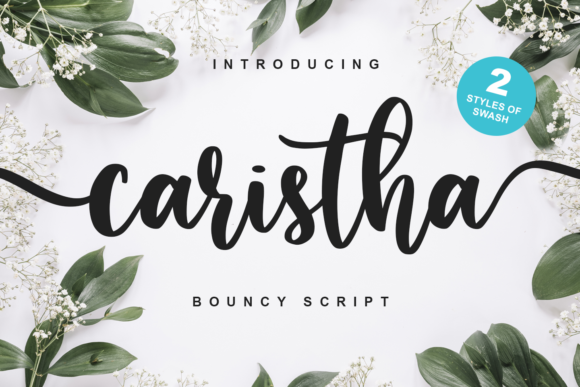 Caristha Font: A Sweet Script for Handmade Products