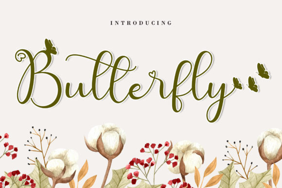 Cute Butterfly Font: Testing a Romantic Script for Branding