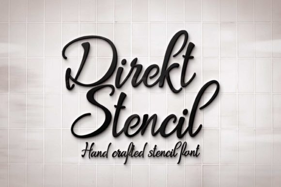 Direkt Stencil Font: Elegant Script for Business Branding
