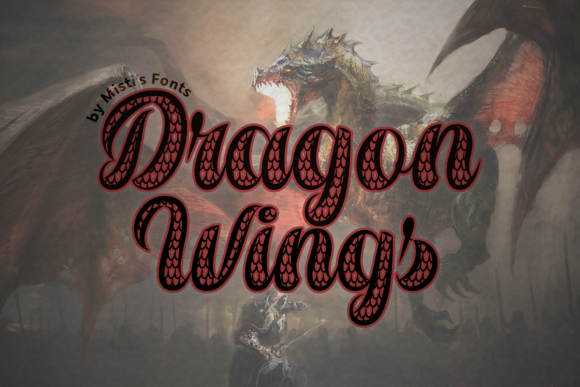 Dragon Wings Font: Elevate Fantasy Brand Visuals