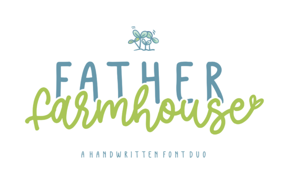 Father Farmhouse Font: A Duo Typeface for Branding