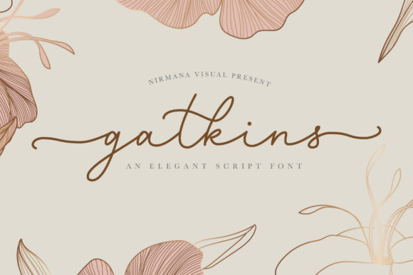 Gatkins Font: A Romantic Script for Brand Identity