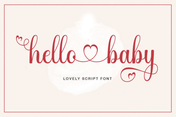 Hello Baby Font: Elegant Script for Digital Campaigns