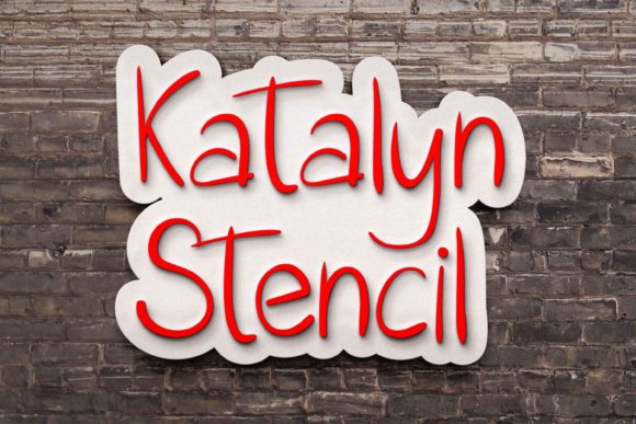 Katalyn Stencil Font: Authentic Branding for Small Business