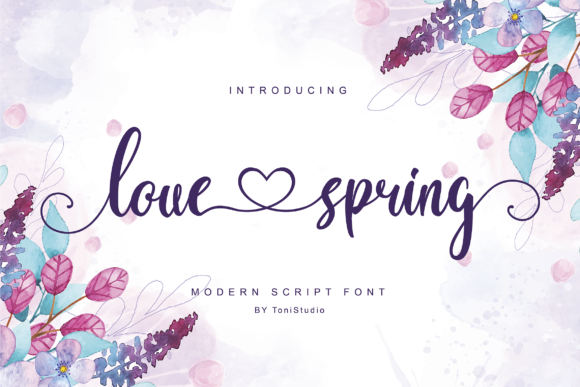 Love Spring Font: Authentic Handwritten Charm for Makers