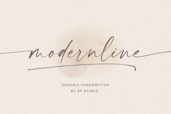 Modernline Font: Elegant Handwritten Script for Crafters