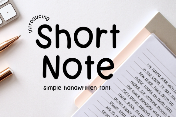 Short Note Font Review: A Handwritten Typeface for Branding