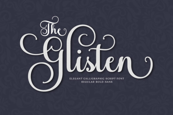 The Glisten Font: Elegant Handwritten Type for Editorial Design