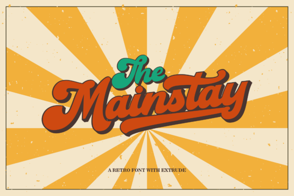 The Mainstay Font: Bold Retro Style for Editorial Design