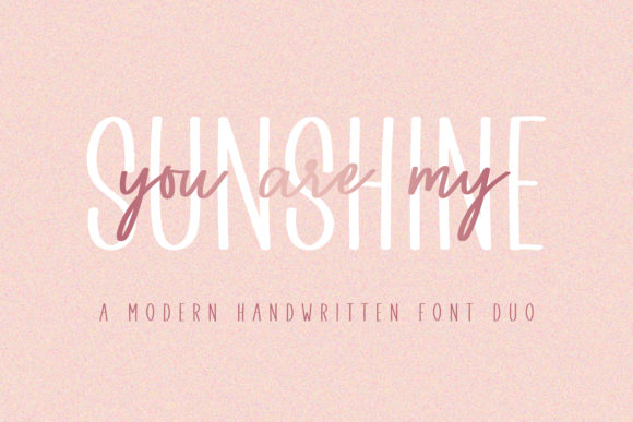 You Are My Sunshine Font for Small Business Branding